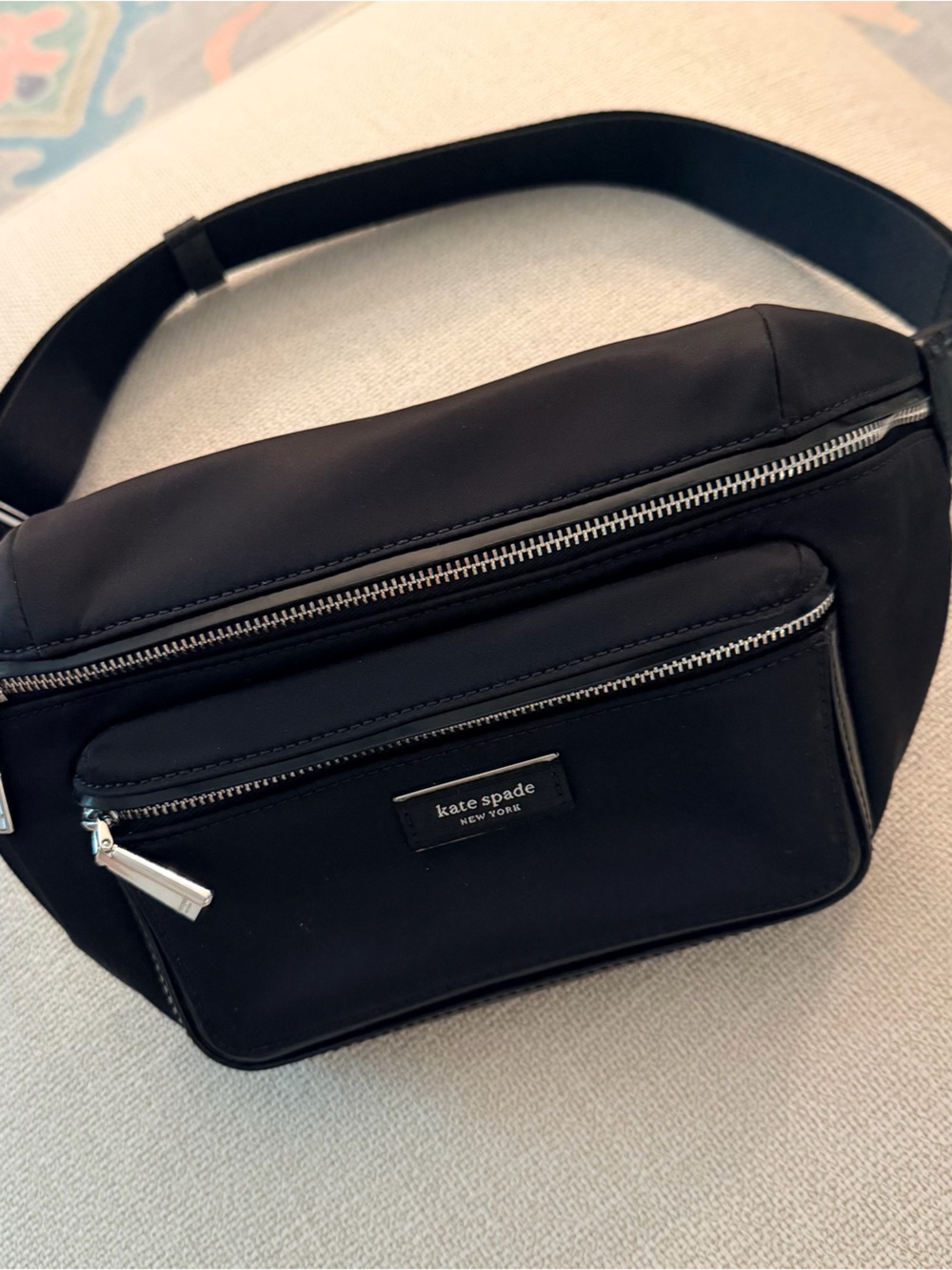 kate spade Icon Ksnyl belt bag with front pocket
